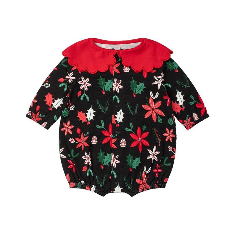 Monica + Andy Girls Collared Button Front Bodysuit